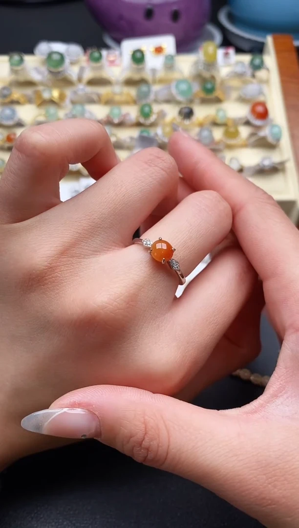 【闪购商品】翡翠戒指银S925镶嵌111111111+5