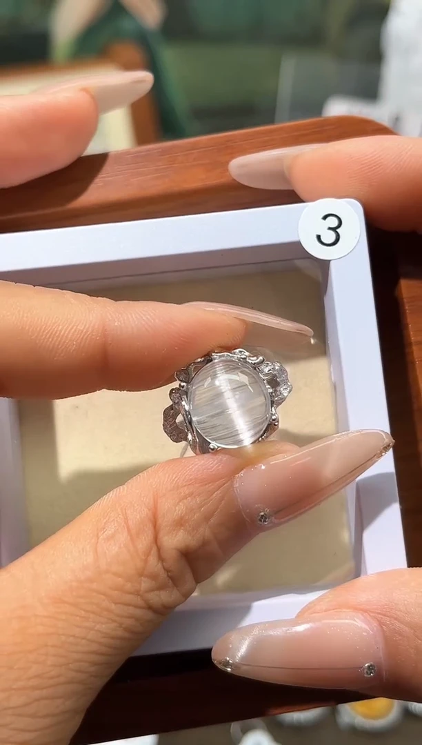 托帕石戒指银S925镶嵌定制