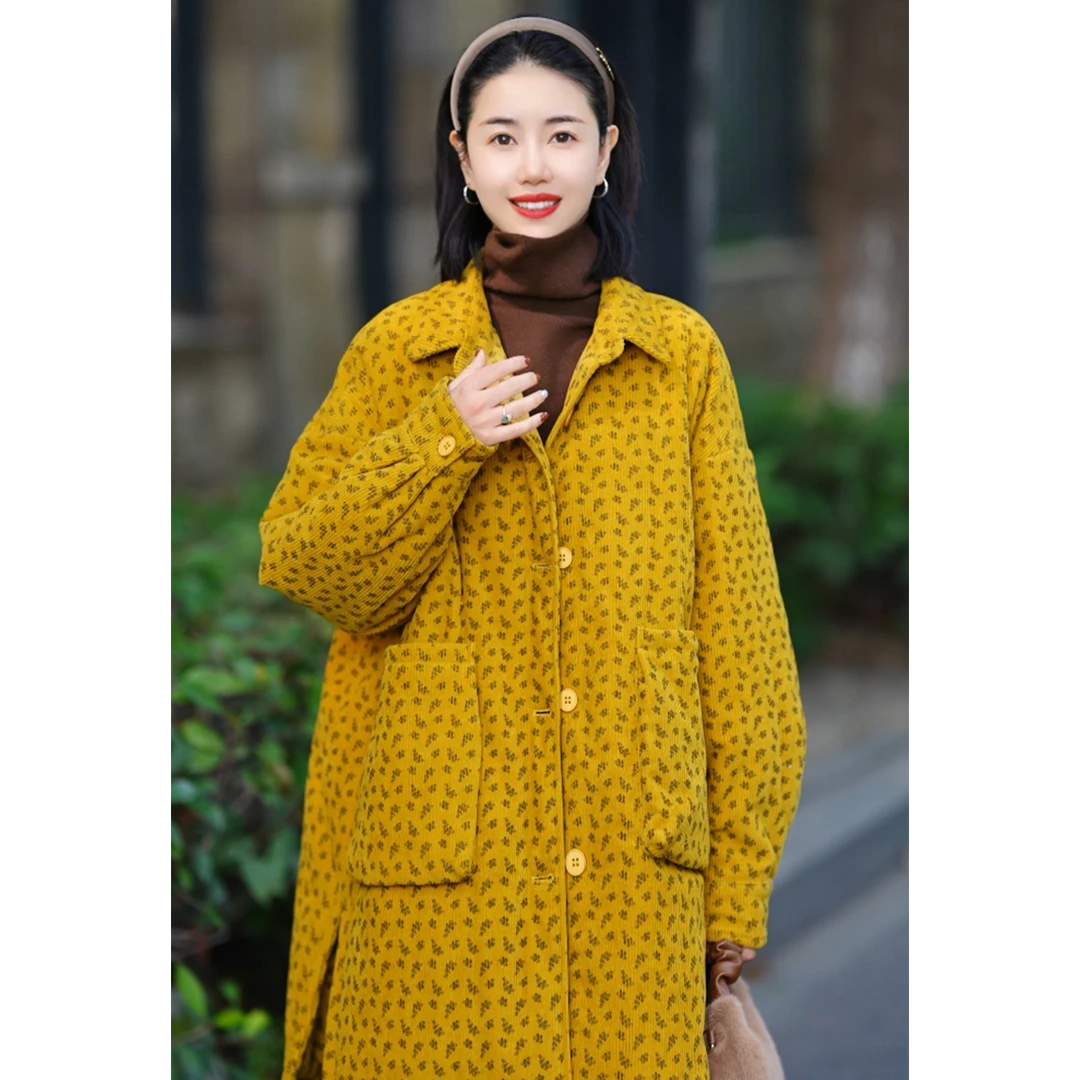 BEIJU 2025新款时尚气质百搭宽松显瘦轻奢洋气复古棉服外套女5863