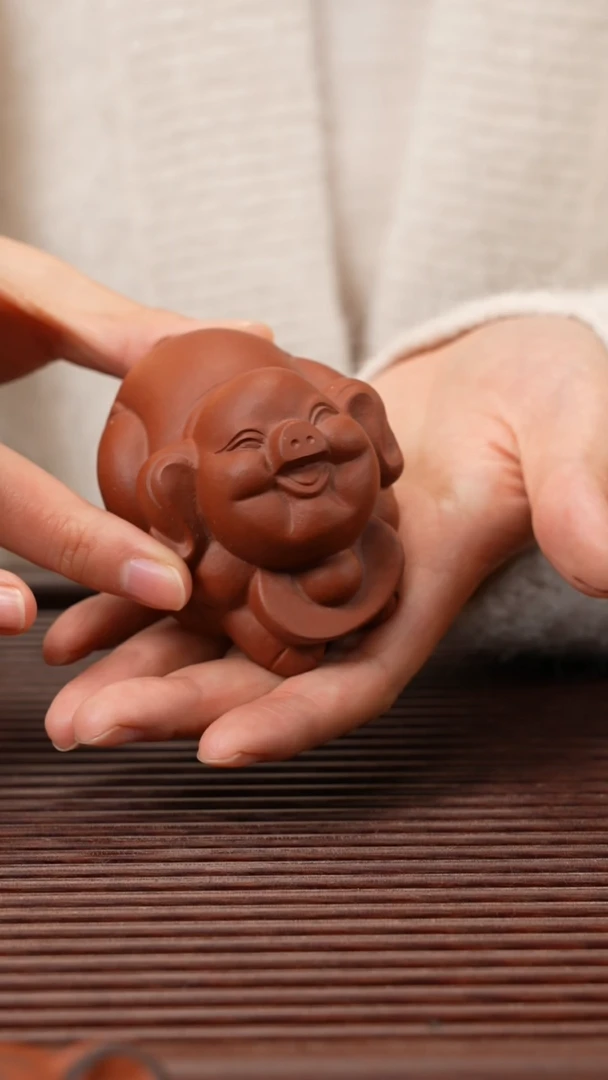 【闪购商品】紫砂茶宠元宝小猪