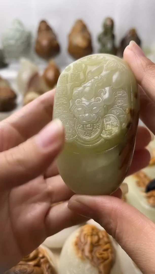 石材古青石棉纹正常不退换貔貅
