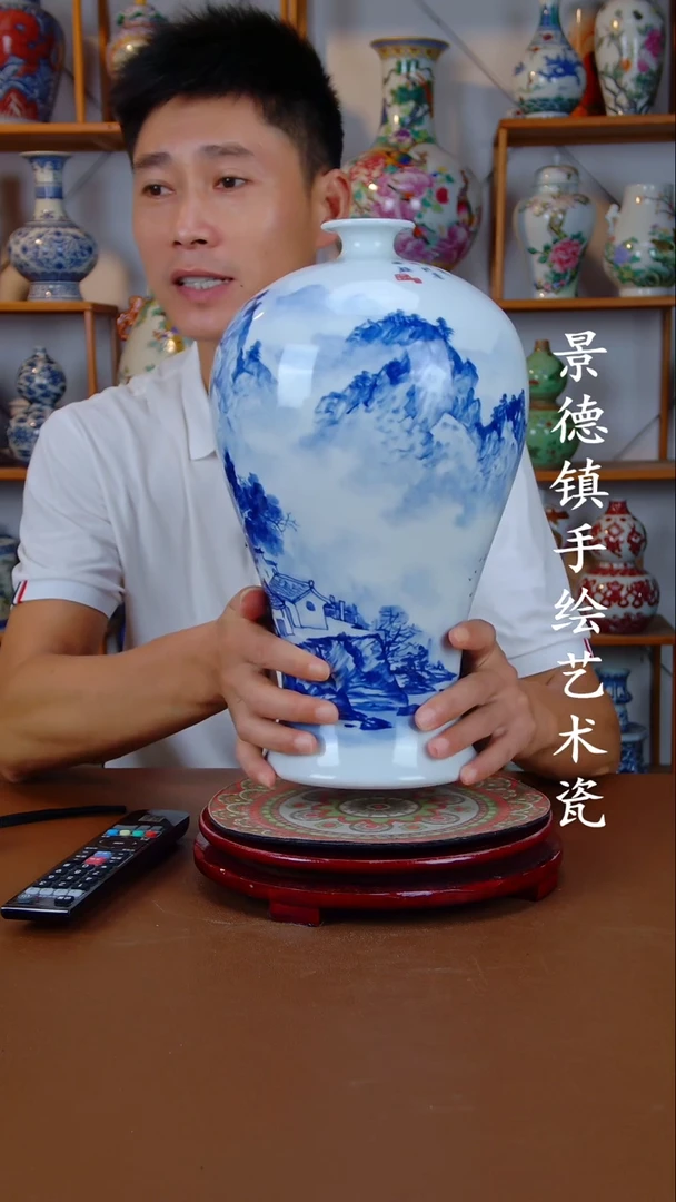 现代景德镇手工手绘陶瓷摆件28