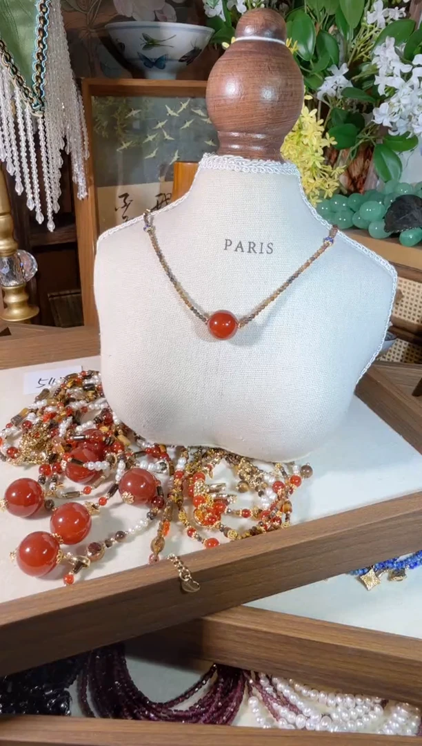 合金项链玛瑙/玉髓550