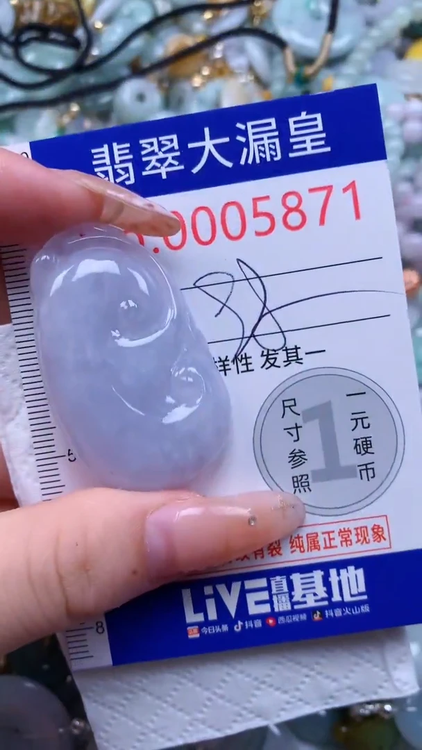 翡翠未镶嵌吊坠(不含链)5871