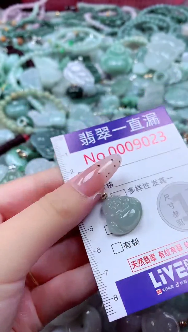 翡翠未镶嵌吊坠(不含链)9023