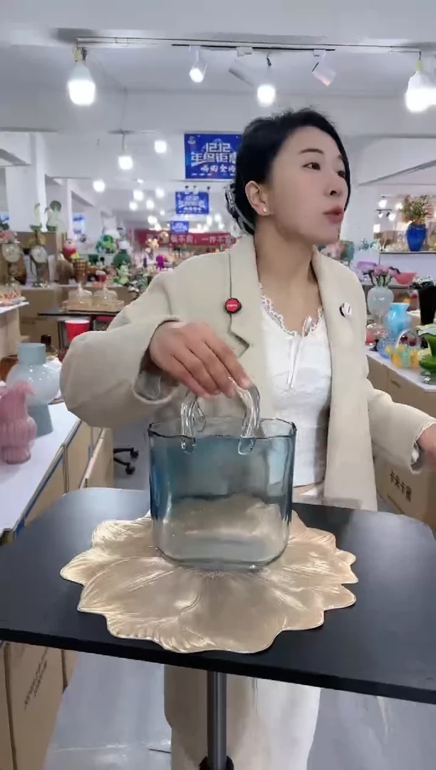 【闪购商品】琉璃瑞鸿花器早A-18