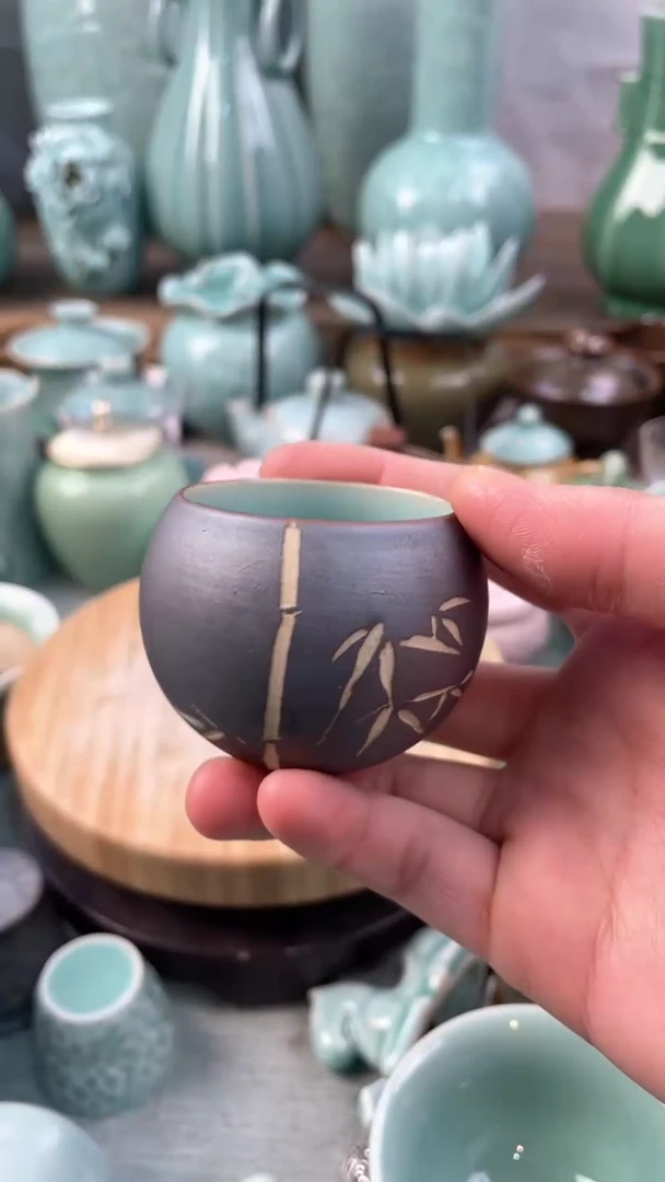 【闪购商品】手工刻绘 特价福利  微瑕 慧仙青瓷