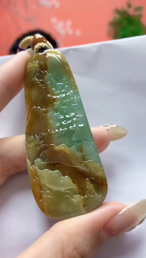 未镶嵌定制翡翠5028jw-毛货挂件66