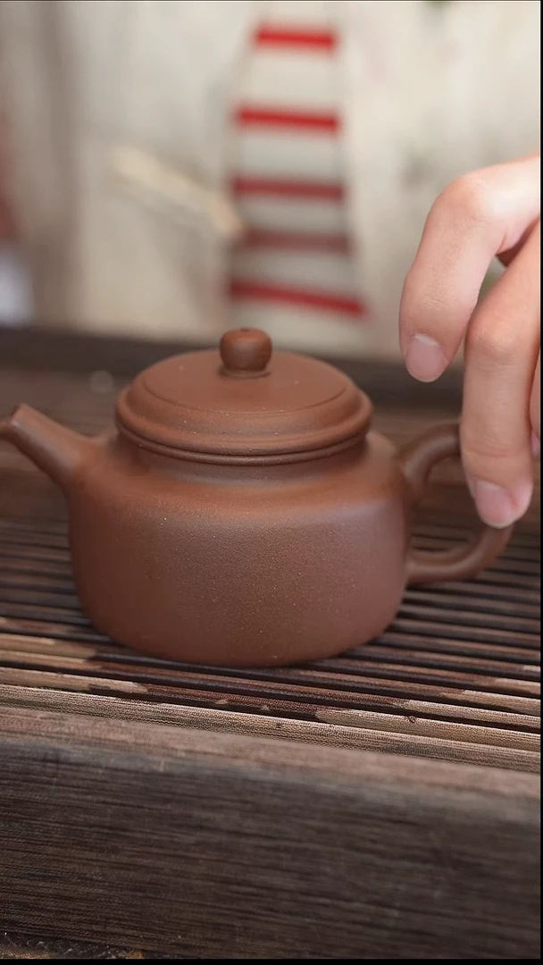 茶壶紫砂紫泥 德中 180cc