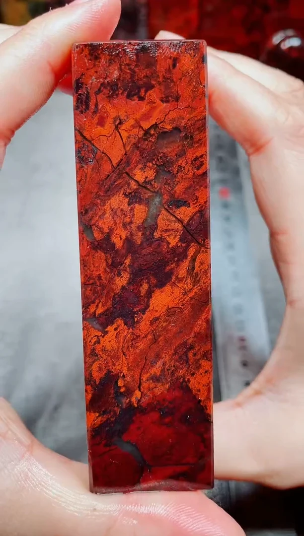 桂林鸡血玉素章3.0左右31