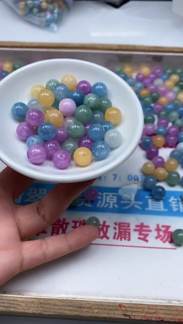 散珠未镶嵌碧玺A1037灯泡碧玺10mm20颗12元