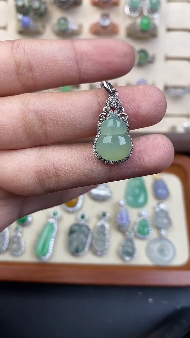 银S925镶嵌定制翡翠69780780