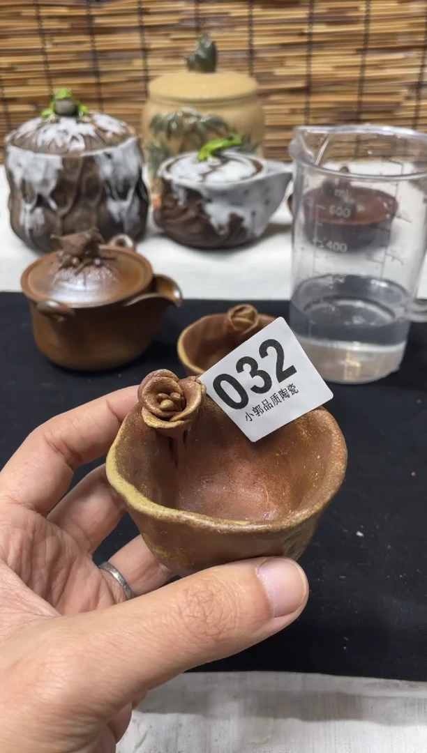 【闪购商品】杯032精美粗陶手工柴烧