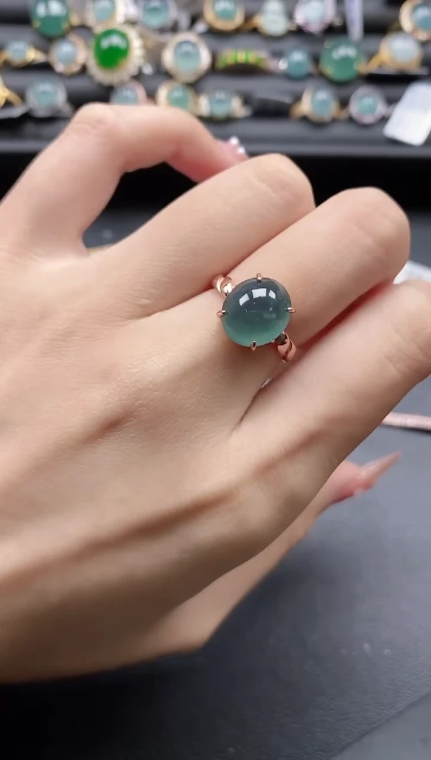 【闪购商品】翡翠戒指银S925镶嵌11111