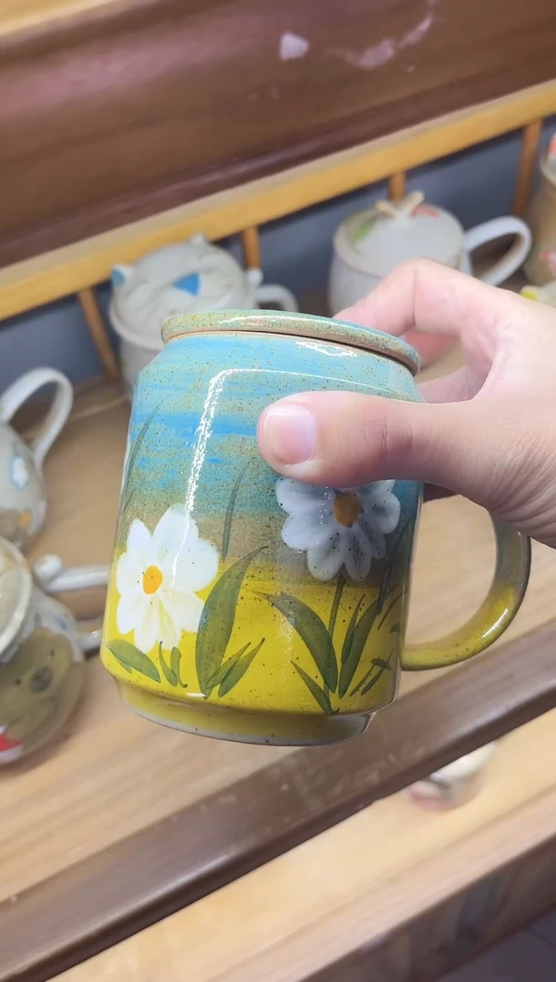 【闪购商品】瓷片手绘高温釉下彩陶瓷