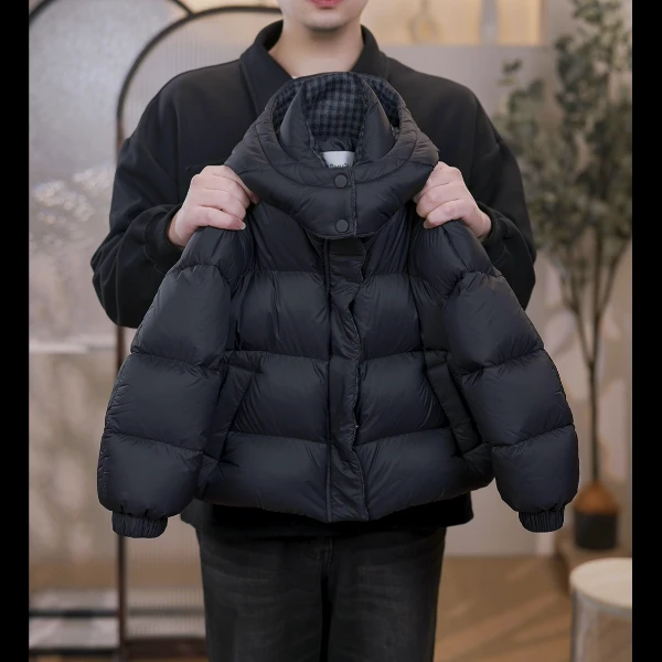 【俊熙】【双倍充绒】儿童冬季新款加厚男童连帽白鸭绒羽绒服