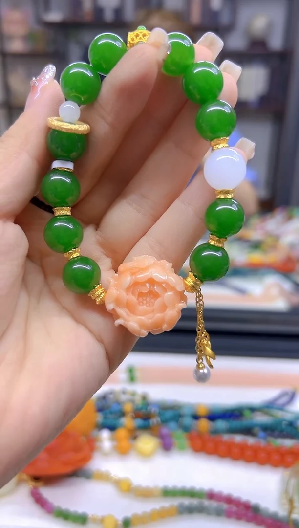 手链未镶嵌和田玉（碧玉）DIY款S672