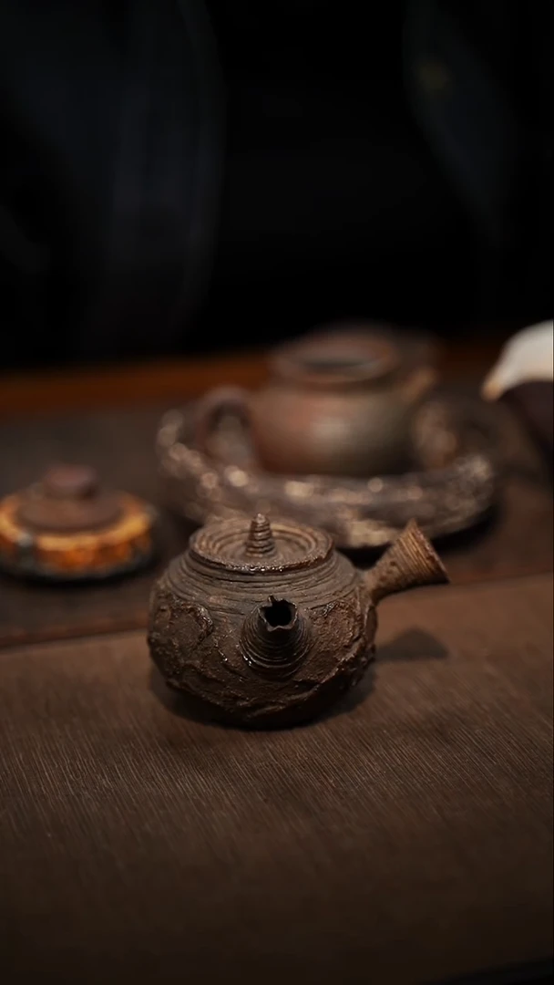 全手工制作  南蛮侧把壶
