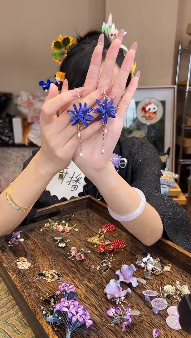 刺绣苏绣世家非遗手工（耳环）
