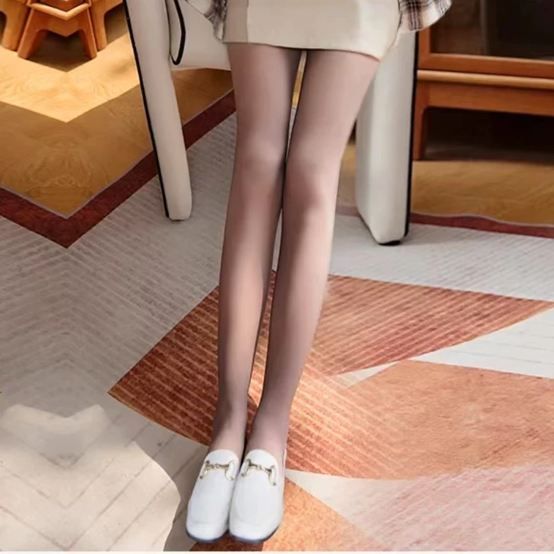 【艾萱萱】5819款光腿神器冬一体透肤假透肉女(瑕疵）