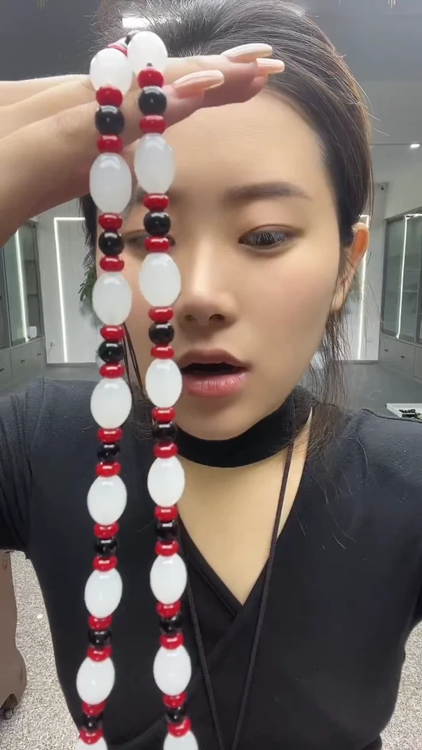 白月光珠链黑红隔珠多样性发货一