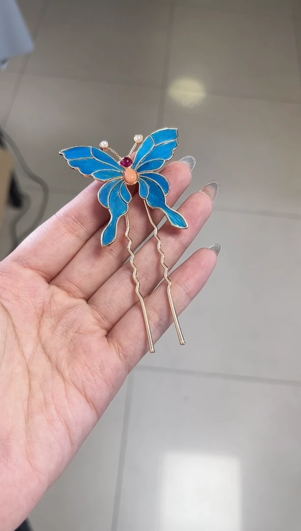 你**吗，珐琅发簪-孤品