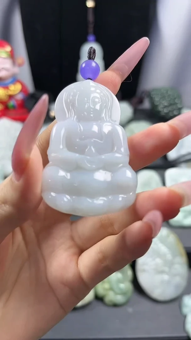 【闪购商品】翡翠颈饰未镶嵌观音