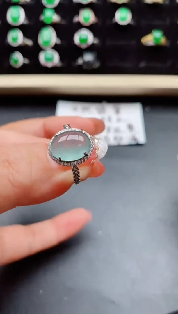 【闪购商品】翡翠戒指银S925镶嵌0580850