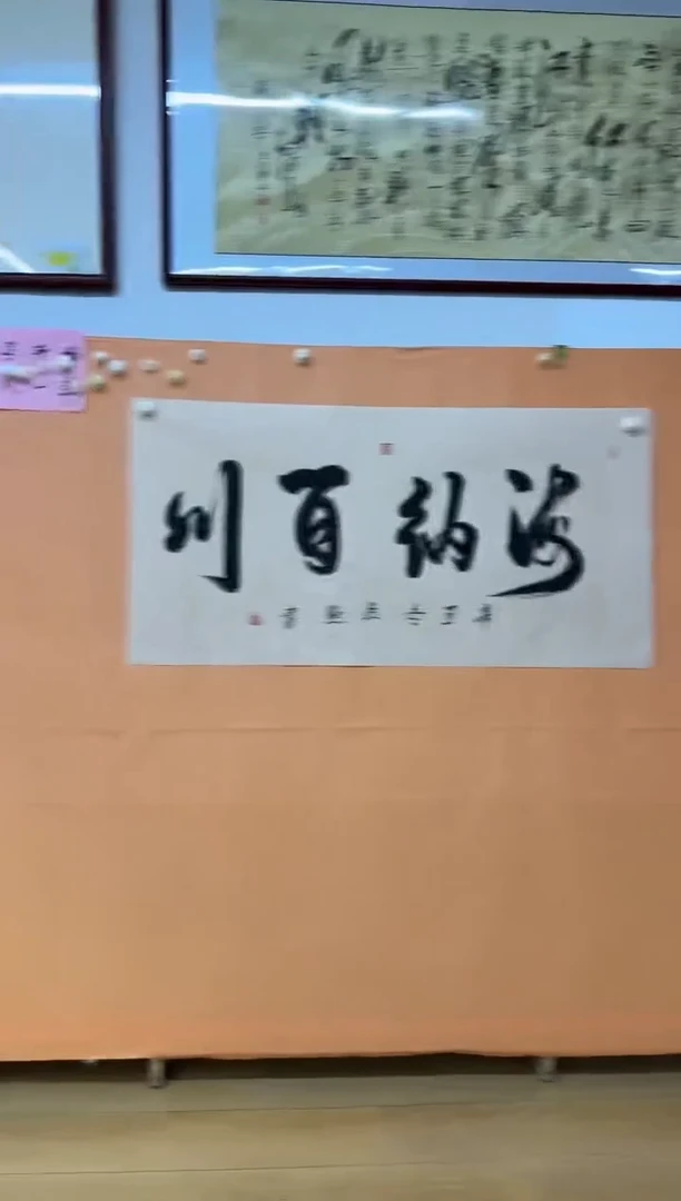 书法海纳百川作品
