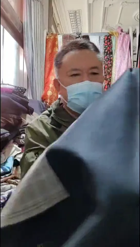 奶咖啡格子双色双面布料
