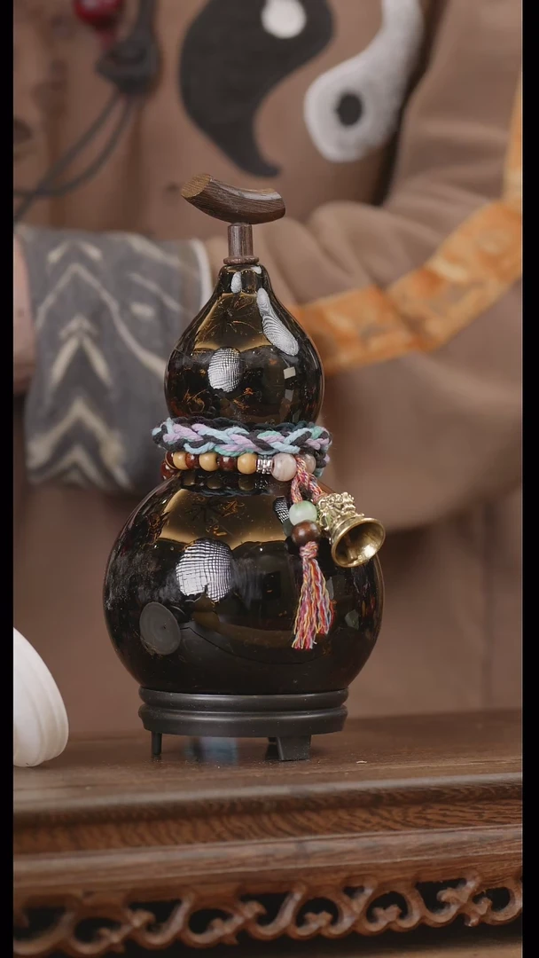 【闪购商品】332号精品天然大漆工艺防渗内胆酒葫芦~