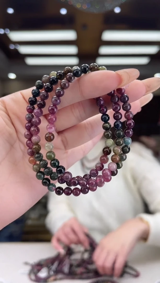【闪购商品】碧玺/未镶嵌5mm+碧玺多圈6多样性发货