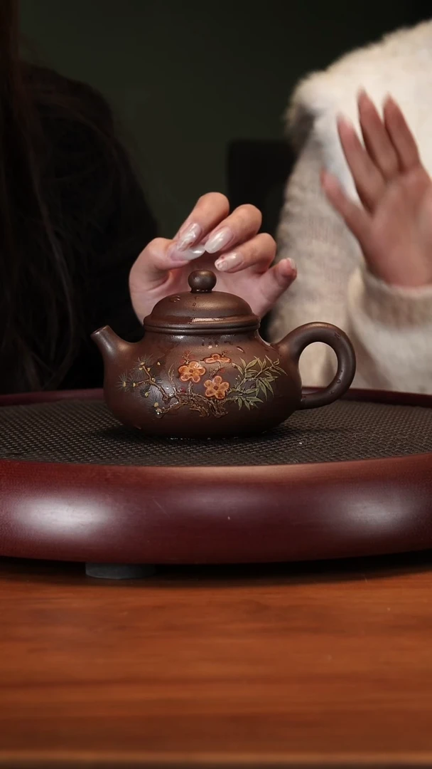 【闪购商品】紫砂茶壶2-72SDH容天老紫泥325cc