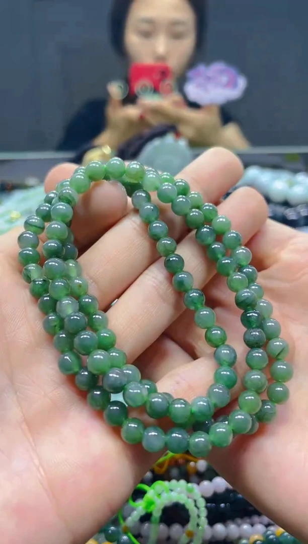 颈饰未镶嵌翡翠5MM/Z/翡翠A货，一件也是批发价