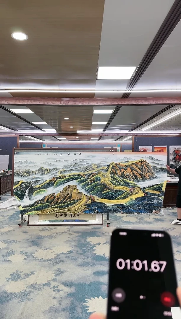 绘画W-王红兵-大丈二-山水国画