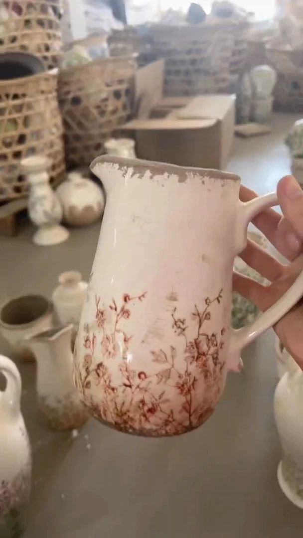 【闪购商品】陶瓷花盆高18.5cm内口10.5cm