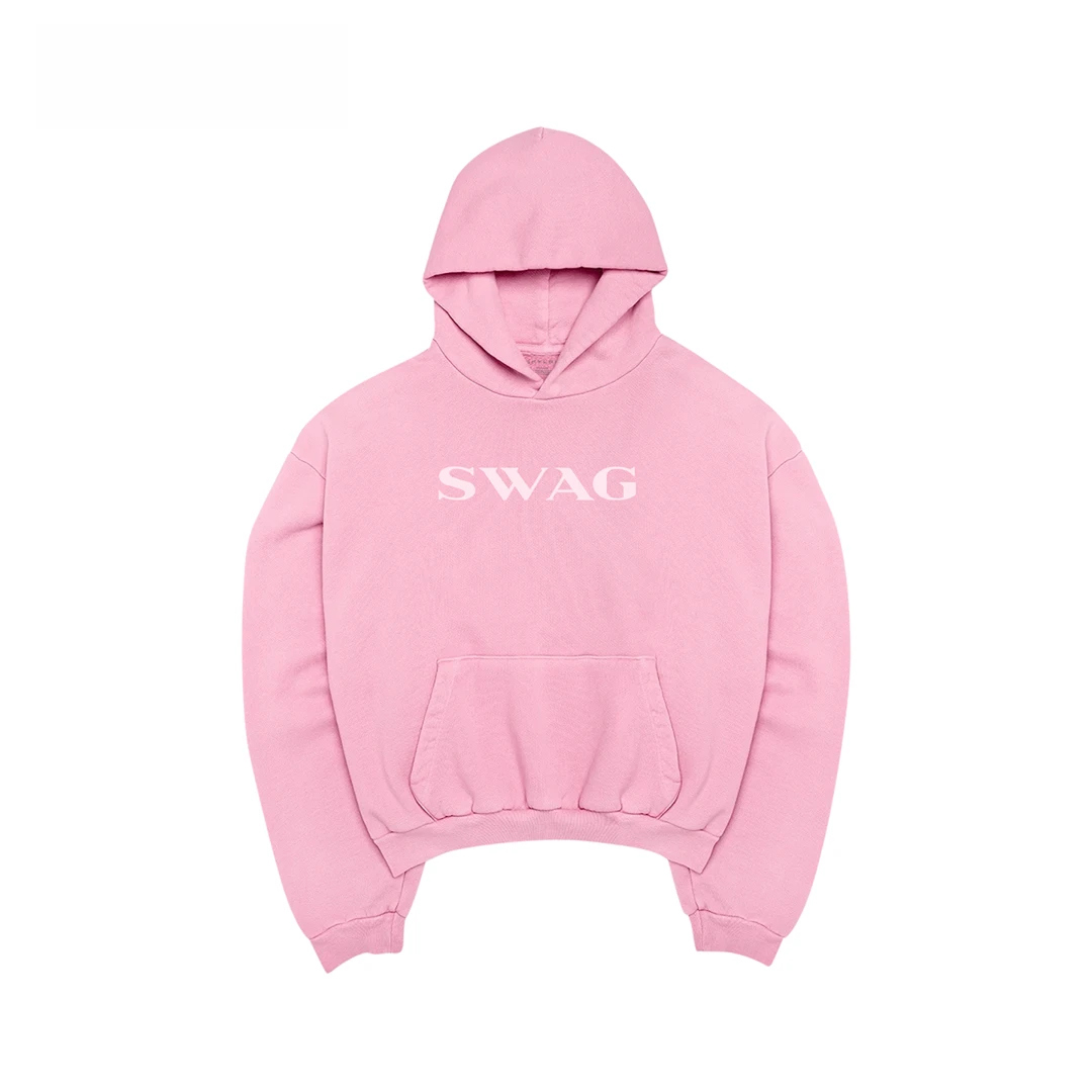 Skylrk Justin bieber官方周边 SWAG连帽卫衣 CLOUD PINK 云粉