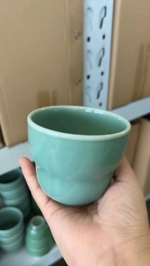 龙泉云间青瓷小米茶器
