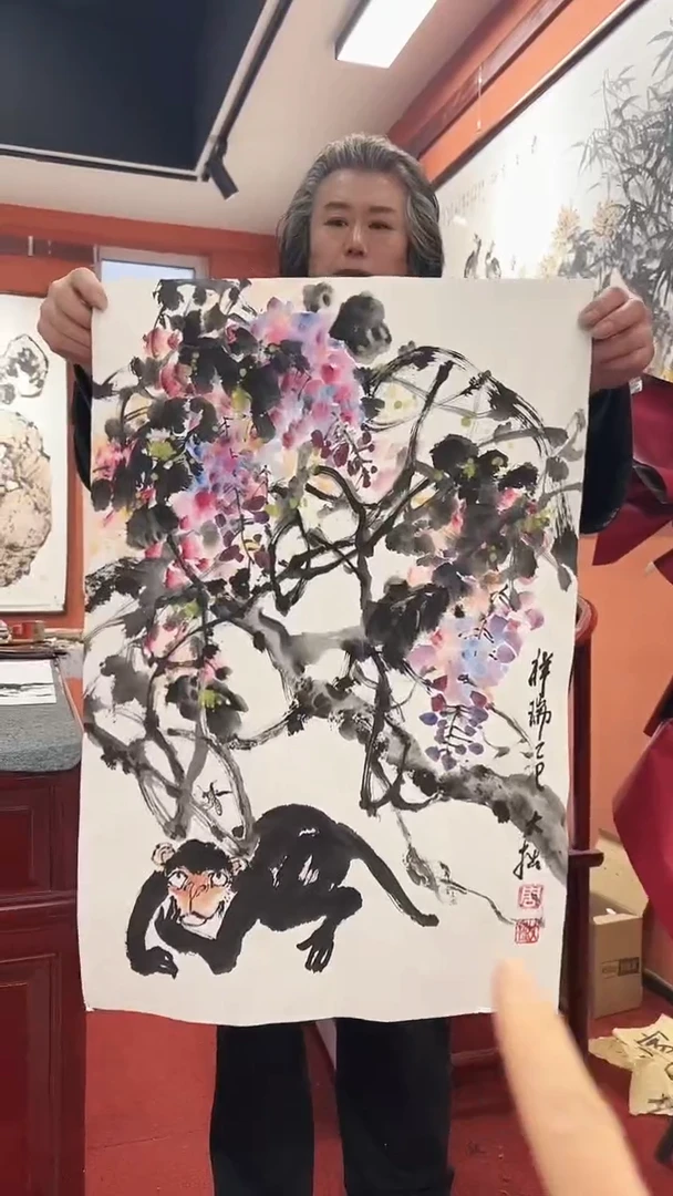 国画周大拙/国画/花鸟