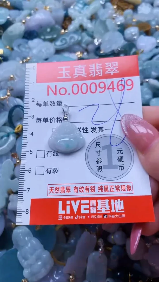 翡翠未镶嵌吊坠(不含链)9469
