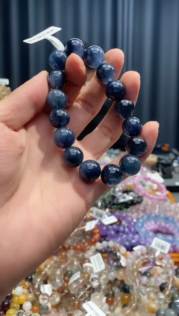 未镶嵌手链水晶祁*思蓝兔毛