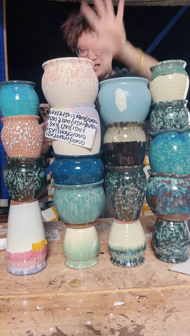 紫砂花盆宜兴紫砂粗陶花盆109-1