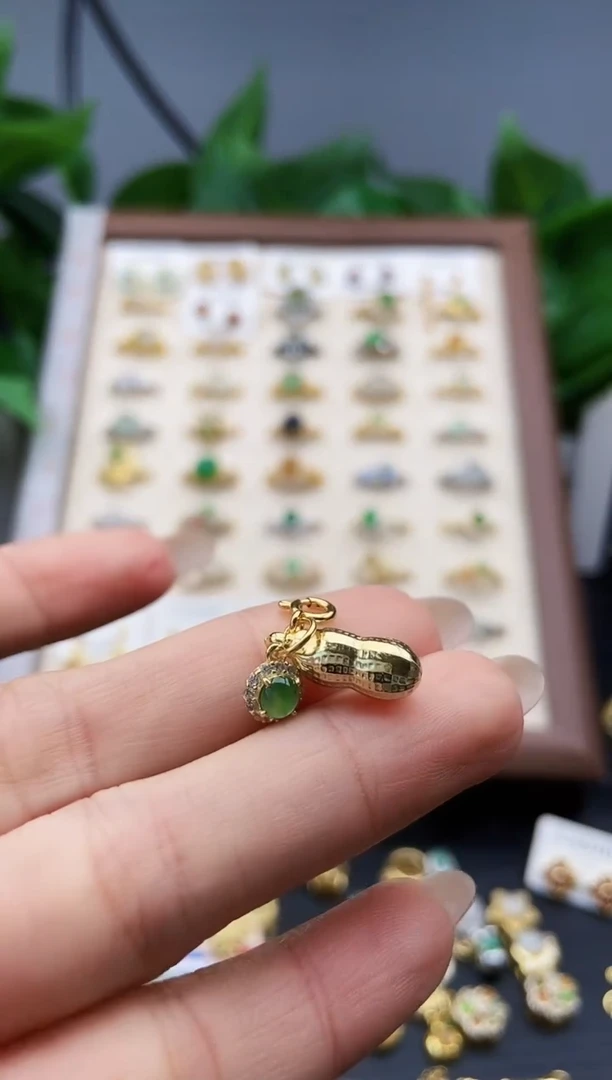 颈饰银S925镶嵌翡翠12