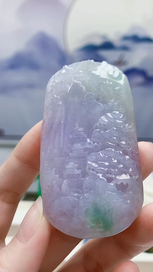 未镶嵌定制翡翠4852ry-毛货挂件