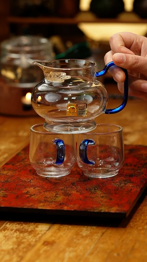 【闪购商品】禾器/熠然月牙款/浅蓝色+水月杯浅蓝2入