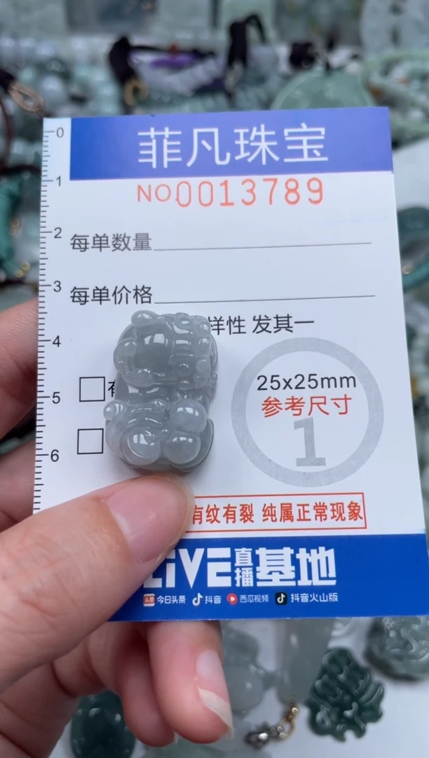 颈饰未镶嵌翡翠13789