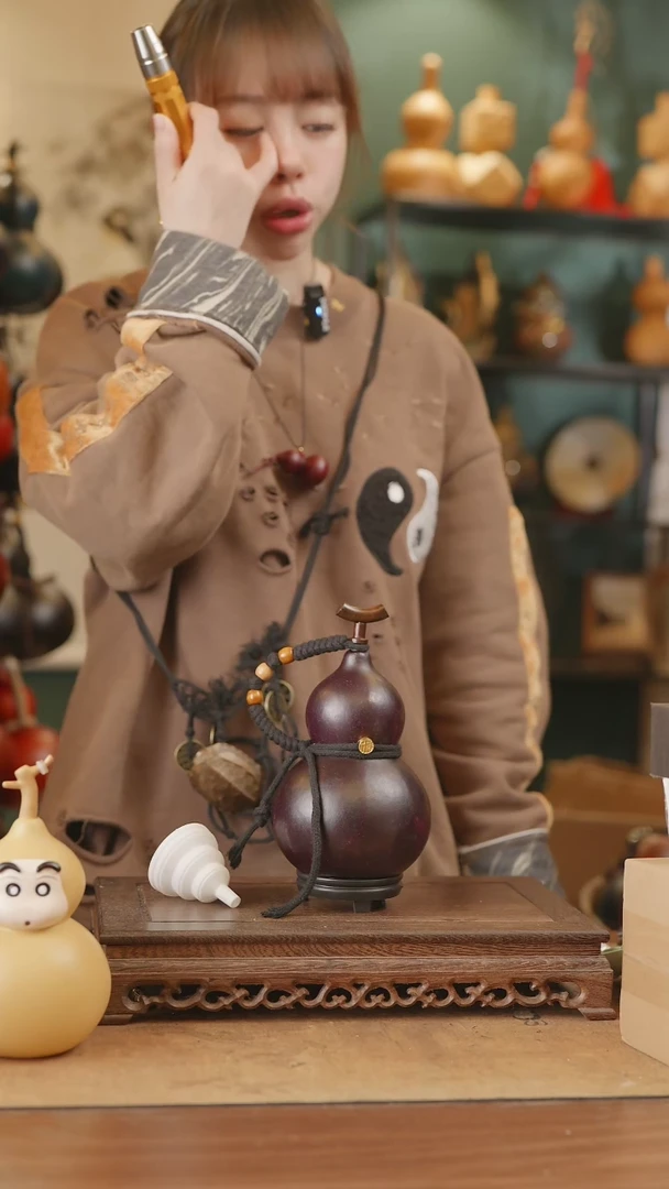 【闪购商品】55号精品天然大漆工艺防渗内胆酒葫芦~