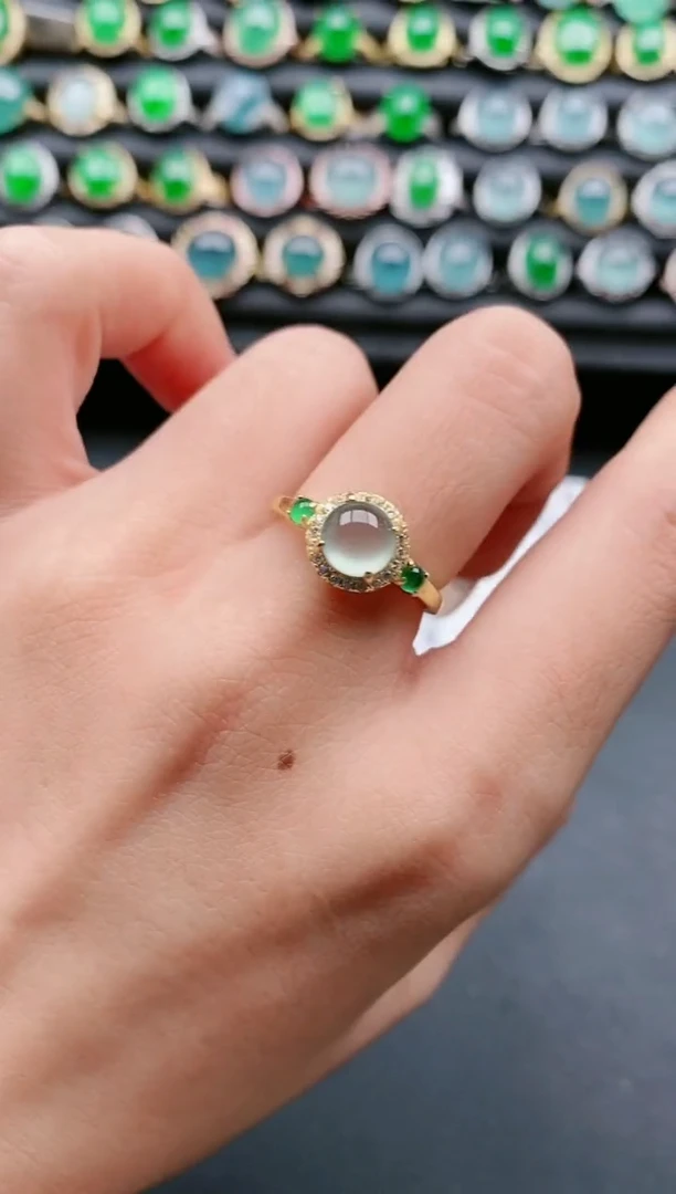 【闪购商品】翡翠戒指银S925镶嵌111111111111