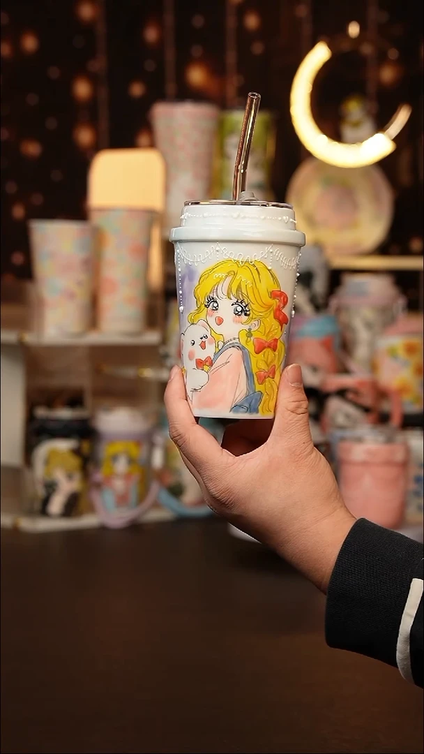 (玉泥）景德镇手工手绘文创陶瓷杯