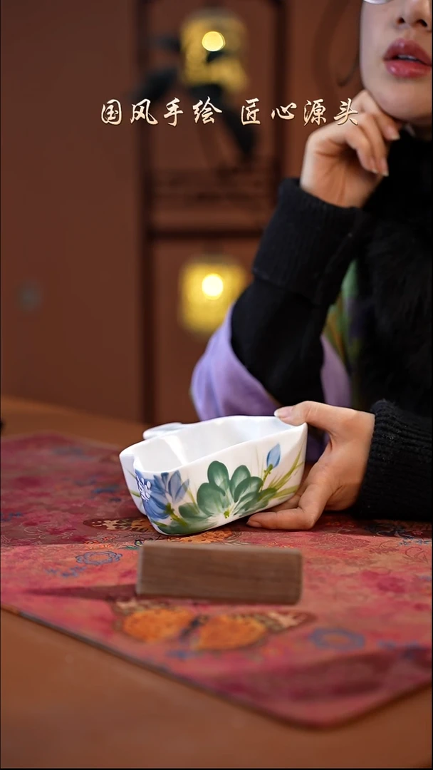 陶瓷景德镇高温釉中彩餐具（无毒无铅无镉）